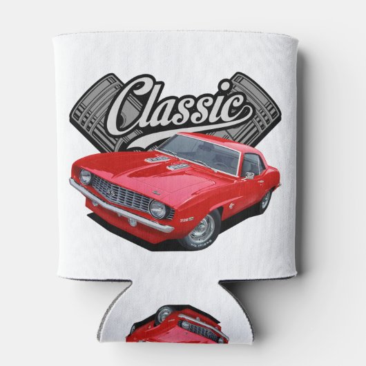 Klassiek in rood blikjeskoeler (Achterkant)