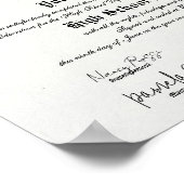 Klassiek ingelijste middelbare schooldiploma poster (Hoek)