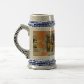 klassiek ingeweven houtcaravan bierpul (Links)