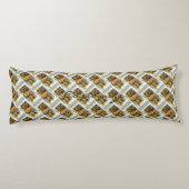 klassiek ingeweven houtcaravan lichaamskussen (Achterkant)