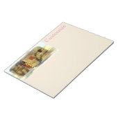  klassiek ingeweven houtcaravan notitieblok (Schuin)