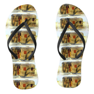  klassiek ingeweven houtcaravan teenslippers