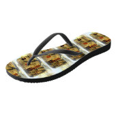  klassiek ingeweven houtcaravan teenslippers (Schuin)