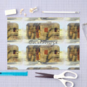  klassiek ingeweven houtcaravan tissuepapier (Craft)