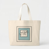 Klassiek Initiaal monogram Grote Tote Bag (Voorkant)