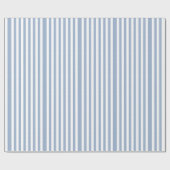 Klassiek inpakpapier blauw & wit gestreept (Vlak)