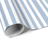 Klassiek inpakpapier blauw & wit gestreept (Rol Hoek)