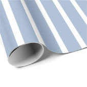 Klassiek inpakpapier blauw & wit gestreept (Rol Hoek)