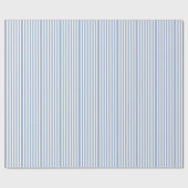 Klassiek inpakpapier blauw & wit gestreept (Vlak)