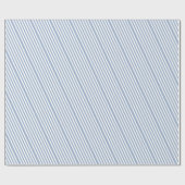 Klassiek inpakpapier blauw & wit gestreept (Vlak)