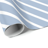 Klassiek inpakpapier blauw & wit gestreept (Rol Hoek)