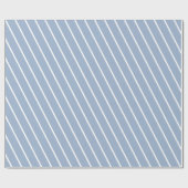 Klassiek inpakpapier blauw & wit gestreept (Vlak)