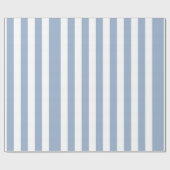 Klassiek inpakpapier blauw & wit gestreept (Vlak)