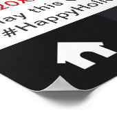 Klassiek Instagram-frame Kerstfeest Party-foto-rek Poster (Hoek)