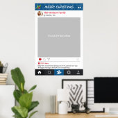 Klassiek Instagram-frame Kerstfeest Party-foto-rek Poster (Thuiskantoor)