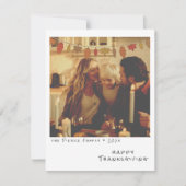 Klassiek Instant Foto -Herfstbladeren Krans Herfst Feestdagenkaart (Voorkant)