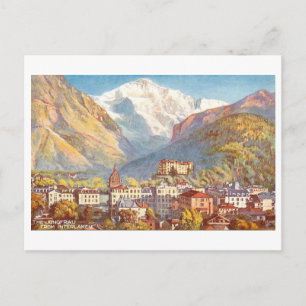 Klassiek Interlaken, Zwitserland, Briefkaart