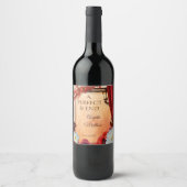 Klassiek Italiaans etiket met gevlekte wijn (Voorkant)