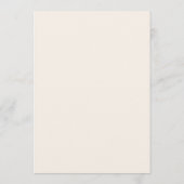 Klassiek Ivoor Script Elegante Trouw Aangepast Menu (Achterkant)