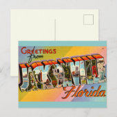 Klassiek Jacksonville Florida Briefkaart (Voorkant / Achterkant)