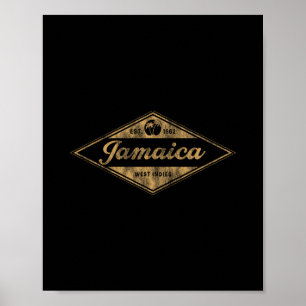 Klassiek Jamaica Est 1962 Heren Outfit Jamaica Ret Poster
