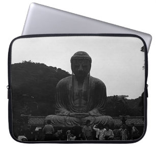 Klassiek Japan Kamakura Grote Boeddha toeristen Laptop Sleeve