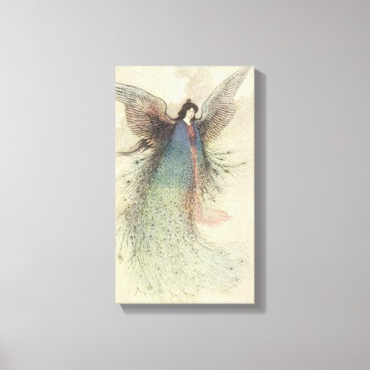 Klassiek Japans sprookje, De Maan Maagd Canvas Afdruk (Voorkant)