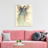 Klassiek Japans sprookje, De Maan Maagd Canvas Afdruk (Insitu (Woonkamer))