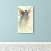 Klassiek Japans sprookje, De Maanmeisje Canvas Afdruk (Insitu (Houten vloer))