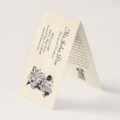 Klassiek  japans Tattoo bloeddraak Visitekaartje (Voorkant)