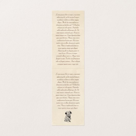 Klassiek japans Tattoo bloeddraak Visitekaartje (Binnenkant ongevouwen)