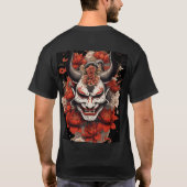 Klassiek Japans, Tattoo kunst, Hannya masker T-shi T-shirt (Achterkant)