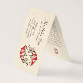 Klassiek japans tattoo van karpers visitekaartje (Voorkant)