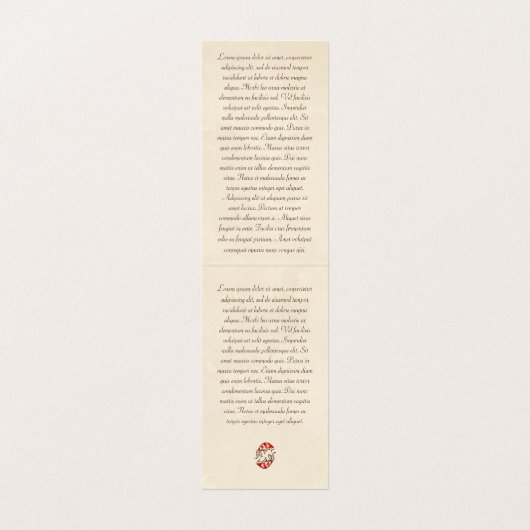 Klassiek japans tattoo van karpers visitekaartje (Binnenkant ongevouwen)