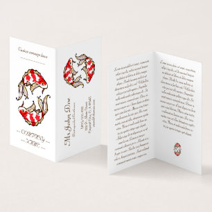 Klassiek japans tattoo van karpers visitekaartje