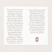 Klassiek japans tattoo van karpers visitekaartje (Binnenkant ongevouwen)