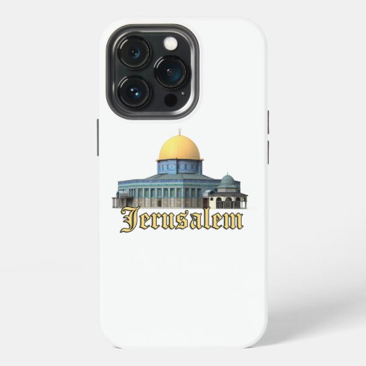Klassiek Jeruzalem Koepel van de Rots Ontwerp iPhone Hoesje (Achterkant)