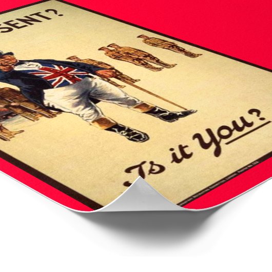 Klassiek John Bull Recruiting Poster (Hoek)