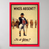 Klassiek John Bull Recruiting Poster (Voorkant)