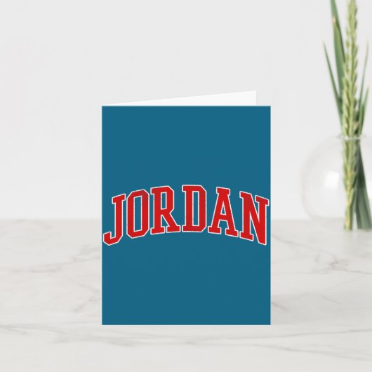 Klassiek Jordan Design Heren Dames Design Kaart (Voorkant)