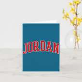 Klassiek Jordan Design Heren Dames Design Kaart (Gele Bloem)