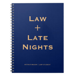 Klassiek journaal blauw juridisch studentenschrift notitieboek
