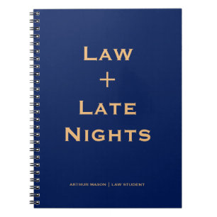 Klassiek journaal blauw juridisch studentenschrift notitieboek