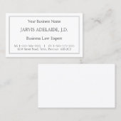 Klassiek, juridisch professioneel Visitekaartje (Voorkant / Achterkant)