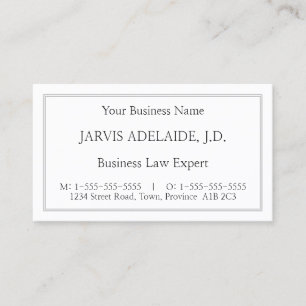 Klassiek,  juridisch professioneel Visitekaartje