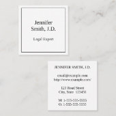 Klassiek, juridisch professioneel Visitekaartje (Voorkant / Achterkant)