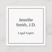 Klassiek, juridisch professioneel Visitekaartje (Voorkant)