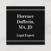Klassiek, juridisch professioneel Visitekaartje (Voorkant)