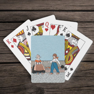 Klassiek jurkje voor kleine Nederlandse meisjes en Pokerkaarten