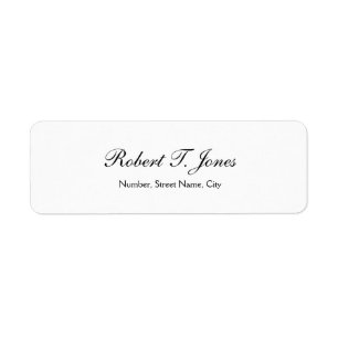 Klassiek kalligrafie schrift Elegante witte label
